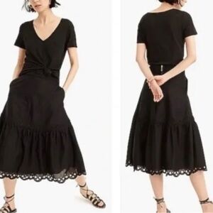 Elegant Black Midi Skirt